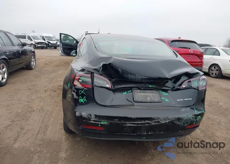 2023 Tesla Model 3 Long Range Dual Motor All-Wheel Drive z USA, uszkodzony, nr VIN 5YJ3E1EBXPF415160
